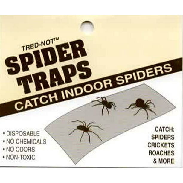 4 Traps JT Eaton 844 Pest Catchers Large Spider and Cricket Size Glue Trap